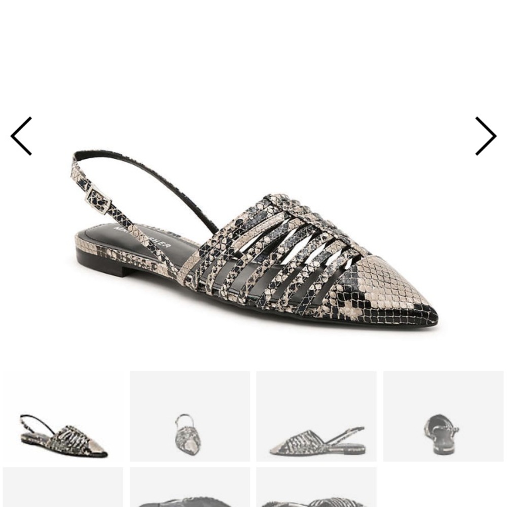 Brand new Marc Fisher Abra Sandal gray snakeskin